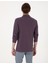 Erkek Mor Slim Fit Kıvrılmaz Polo Yaka Basic Pike Sweatshirt 50314048-VR038 5