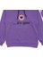 Kız Its Not Me Çift Baskı Kapşonlu Lila Sweatshirt Çocuk 3