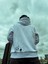 Basıc Oversıze Hoodie Sweatshirt Beyaz 2