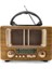 NS-8108 Retro Ahşap Tasarım Bluetooth Hoparlörlü Radyo – Fm/am Destekli, Şarjlı ve Taşınabilir Radyo 1