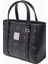 Mini Toni Shopper Tote, Visetos Kanvas & Nappa Deri Detaylı 6