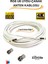 10 metre F Konnektörlü 64 Tel Rg6/u6 Full Hd 3D 4K Anten Tv Çanak Uydu Anten Lnb Kablosu 1