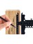 T Cetvel Metal Kaydırıcı Cetvel Doğru Ahşap Işçisi Kenar Cetvel Açısı Ölçüm Scribe Aracı Ahşap Işleme Pratik Karpentera (Yurt Dışından) 2