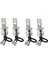 4pcs H3 Süper Parlak LED Far Sis Light Track Lamba Ampul Kiti 6000K Beyaz 10W (Yurt Dışından) 5