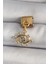 316L Çelik Gold Renk Sallantı Zirkon Taşlı Göz Model Nomination Charm 1