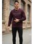 Cora Bisiklet Yaka Erkek Sweatshirt Bordo 4