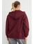 Basic Fermuarlı Kapüşonlu Oversize Sweatshirt 6