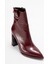 Aja Bordo Kadın Kalın Topuklu Çizme Olabilen Bot 5