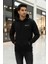 Gavi Kapüşonlu Erkek Sweatshirt Siyah 4