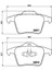 P86019 - Arka Balata Volvo XC90 2.5t 02 D5 02 T6 02 D5 V8 05 D5 09 3.2 06 D5 09 1
