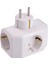 Viko 3’lü Priz Dönüştürücü Adaptör | Topraklı Üçlü Fiş Çoklayıcı | Beyaz Renk | 16A 250V | Elektrik Priz Çoklayıcı 1