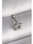 316L Çelik Gümüş Renk Zirkon Taşlı Yıldız Model Tragus Piercing 1