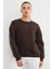 3 Iplik Taşlı Kalp Detaylı Oversize Sweatshirt 1