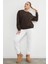 3 Iplik Taşlı Kalp Detaylı Oversize Sweatshirt 3