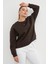 3 Iplik Taşlı Kalp Detaylı Oversize Sweatshirt 4