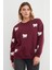 3 Iplik Fiyonk Nakışlı Oversize Sweatshirt 1