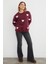 3 Iplik Fiyonk Nakışlı Oversize Sweatshirt 4