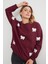 3 Iplik Fiyonk Nakışlı Oversize Sweatshirt 6