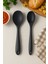 🖤 2’li Siyah Servis Kaşığı Seti – Isıya Dayanıklı, Ergonomik ve Şık Tasarım 3