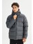 Regular Fit Normal Kesim Kapüşonlu Cepli Şişme Puffer Mont 1