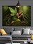Ormanda Oturan Yeşil Peri Dekoratif Kanvas - Mdf Ahşap Tablo 2