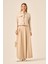 Kadın Kapitone Oysho Etekli Takım Beige 31220 1