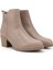 Kadın Bej Fermuarlı Kalın Topuklu Hakiki Deri Bot 2