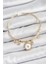 Pirinç Zirkon Taşlı Pusula Model Gold Renk Charm Bileklik 1