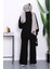 Siyah Iki Iplik Oversize Pantolonlu Takım 4