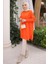Orange Soğuk Iplik Merserize Triko Kazak 5