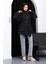 Siyah Oversize Cepli Bondit Trençkot 2