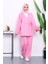 Pembe Bağlama Detaylı Tunik Pantolonlu Takım 1
