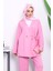 Pembe Bağlama Detaylı Tunik Pantolonlu Takım 3