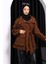 Kahverengi Oversize Cepli Bondit Trençkot 1