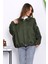 Haki Omuz Apoletli Süet Ceket 3