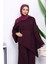 Mürdüm Asimetrik Kesim Tunik Pantolonlu Takım 3