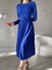 Piliseli Kemerli Midi Boy Abiye Elbise 582644 Saks 2