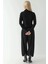 Kadın Asimetrik Turtleneck Triko Kazak Black 13