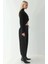 Kadın Asimetrik Turtleneck Triko Kazak Black 14