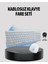 Beyaz Kablosuz Klavye Fare Seti Kablosuz Fare USB Alıcı Pc Uyumlu 1