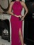 Scuba Krep Kumaş Elbise Fuşya 583176 3