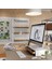Monitör Yükseltici Stand Çekmeceli Organizerli Monitör Sehpası Metal Bambu BE001 3