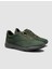 %100 Hakiki Deri Yeşil Süet Bağcıklı Erkek Spor Ayakkabı 2