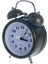 Mini Alarmlı Metal Işıklı Analog Masa Saati - Çalar Saat 7170611 5