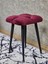 Kare Siyah Boyalı Konik Ayaklı Tabure - Oturak - Bar Taburesi - Ayaklı Tabure Bordo Renk 48 x 33 Boyut/ebat 4