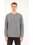 Erkek Slim Fit Uzun Kol Sıfır Yaka SWEATSHIRT-7390 1
