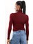Bordo Boğazlı Transparan Bluz 25226 4