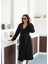 Premium Oversize Modern Siyah Kaşe Kaban 5