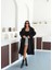 Premium Oversize Modern Siyah Kaşe Kaban 8