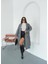 Premium Oversize Modern Gri Kaşe Kaban 3